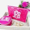 Appliqued Cosmetic Baqs Appliqued Cosmetic Baqs