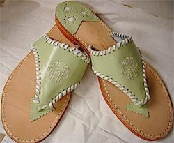 Celery and White  Celery and White  Apparel & Accessories > Shoes > Sandals > Thongs & Flip-Flops