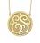 monogrammed+necklace+double+initials+in+classic+style+30+mm