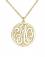 monogrammed+necklace+in+classic+recessed+style+20+mm