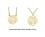 mini+10mm+monogrammed+necklace+silver+gold+plated+and+10kt++14kt+gold