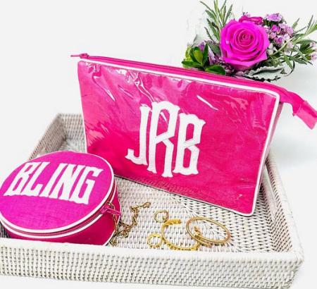 walker valentine appliquéd travel bags