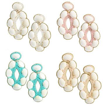 Lisi Lerch Remi Shell Beaded Earrings  Apparel & Accessories > Jewelry > Earrings