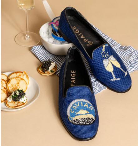 By Paige Caviar Needlepoint Loafers  Apparel & Accessories > Shoes > Loafers