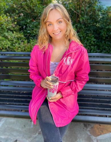  Monogrammed New Englander Rain Jacket-So many colors!  Apparel & Accessories > Clothing > Outerwear > Rain Gear > Raincoats