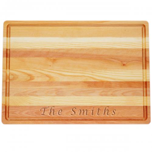 Personalized Wooden Cutting Board Large Master 20' by 14.5" by .75"  Home & Garden > Kitchen & Dining > Tableware > Serveware > Serving Trays